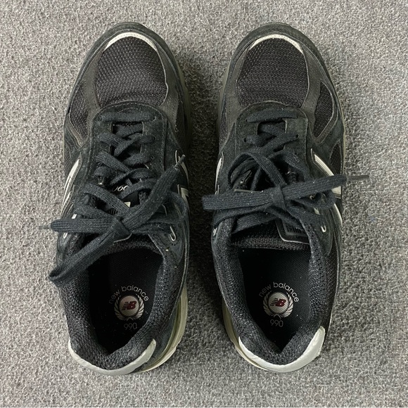 New Balance 990v4 Womens 8.5 Black Shoes Sneaker W990BK4 Made in USA - Picture 6 of 12